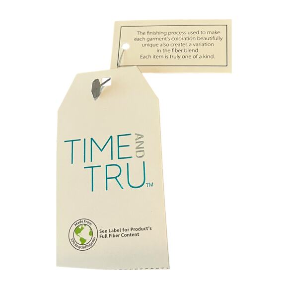 TIME & TRU CAP SLV ROUND NECK BLOUSE, WOMENS, XXL/2XL/20, PINK PURPLE BLUE GRN - Picture 9 of 12